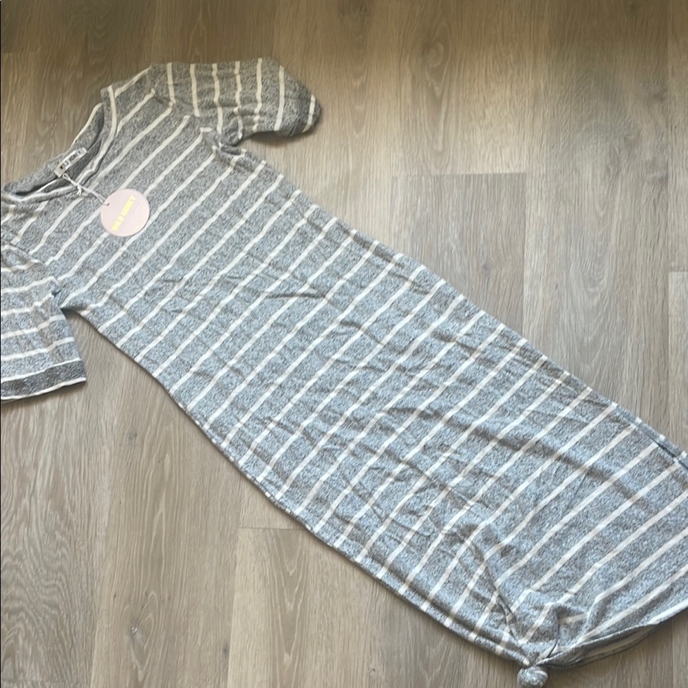 Wild Honey Gray Striped Dress